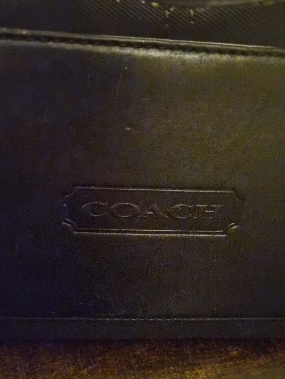 Coach Black Tote Bag with Leather Handles